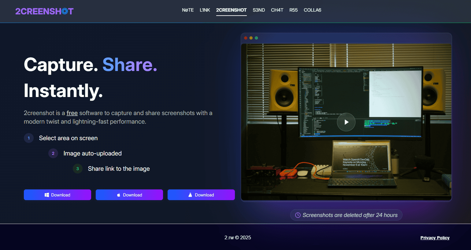 2CREENSHOT - Capture & Share